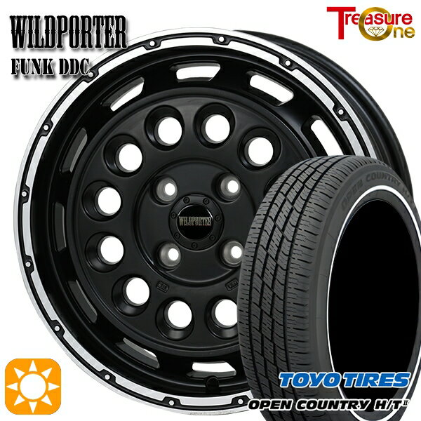 【取付対象】165/65R15 81H トーヨー オープンカントリー H/T2 WR トレジャーワン ワイルドポーターファンク DDC MB/RP 15インチ 5.0J 4H100 サマータイヤホイールセット