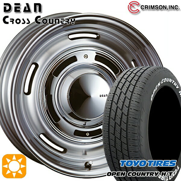 【取付対象】ヤリスクロス 205/65R16 95H トーヨー オープンカントリー H/T2 WL クリムソン ディーン クロスカントリー バーニッシュグレー 16インチ 6.5J 5H114.3 サマータイヤホイールセット