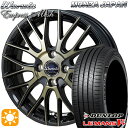 【取付対象】マツダ2 ノート 185/65R15 88H ダンロップ ルマン5+ モンツァ ワーウィック エンプレスメッシュ ブラッククリア/ポリッシュ 15インチ 6.0J 4H100 サマータイヤホイールセット