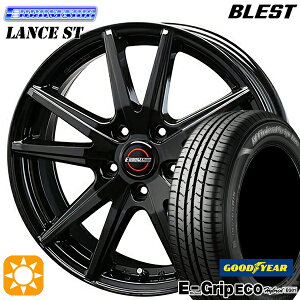 【取付対象】195/65R15 91H グッドイヤー エフィシェントグリップ エコ EG01 BLEST ユーロマジック ランス ST ブラック 15インチ 6.0J 5H114.3 サマータイヤホイールセット