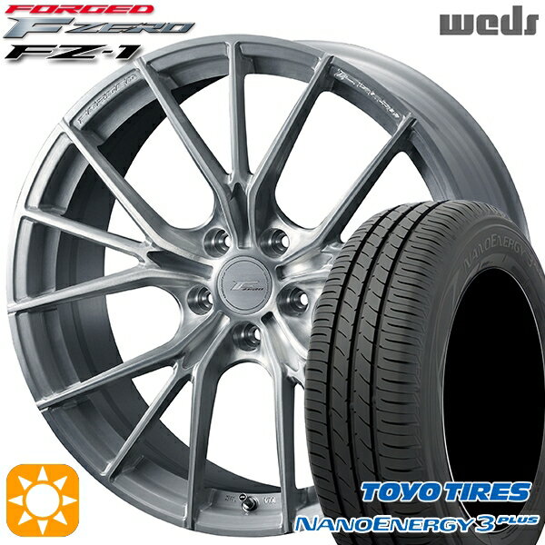 【取付対象】215/40R18 85W トーヨー ナノエナジー3プラス Weds ウェッズ 鍛造 F ZERO FZ-1 ブラッシュド 18インチ 7.5J 5H114.3 サマータイヤホイールセット