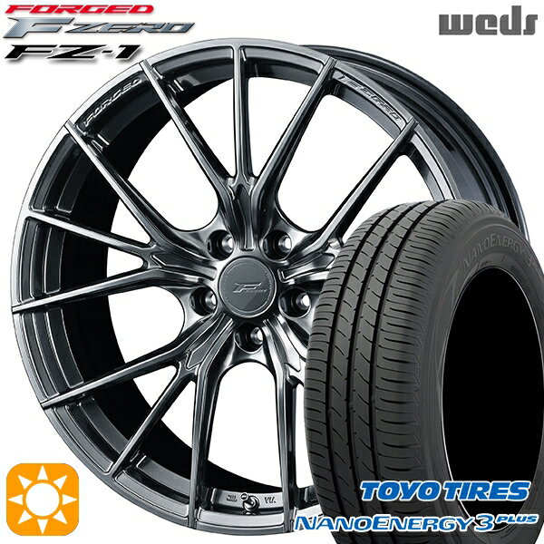 【取付対象】215/40R18 85W トーヨー ナノエナジー3プラス Weds ウェッズ 鍛造 F ZERO FZ-1 ダイヤモンドブラック 18インチ 7.5J 5H114.3 サマータイヤホイールセット