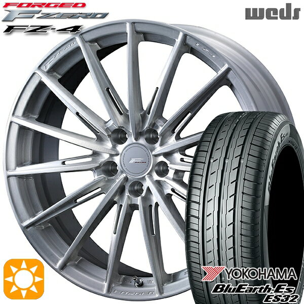 【取付対象】225/35R19 84W ヨコハマ ブルーアース ES32 Weds ウェッズ 鍛造 F ZERO FZ-4 ブラッシュド 19インチ 8.0J 5H114.3 サマータイヤホイールセット