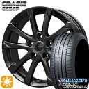 5/1はP2倍！215/45R17 91Y XL ファルケン アゼニス FK520 コーセイ クレイシズ GC36F グロッシーブラック 17インチ 7.0J 5H114.3 サマータイヤホイールセット