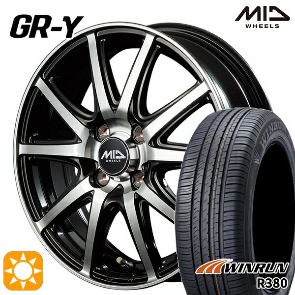 【取付対象】175/65R14 82T ウィンラン R380 MID ファイナルスピード GR-ガンマ BP 14インチ 5.5J 4H100 サマータイヤホイールセット