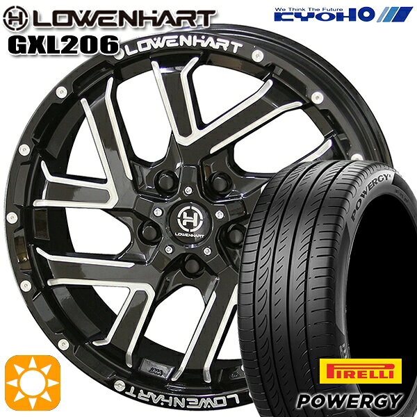 【取付対象】エスティマ ヤリスクロス 215/60R16 95H ピレリ パワジー KYOHO レーベンハート GXL206 16インチ 7.0J 5H114.3 サマータイヤホイールセット