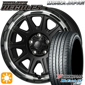 フラッシュクーポン対象★アイシス ノア 215/45R17 91W XL ヨコハマ ブルーアースGT AE51 モンツァ ハイブロック レグルス サテンブラック/リムポリッシュ 17インチ 7.5J 5H114.3 サマータイヤホイールセット