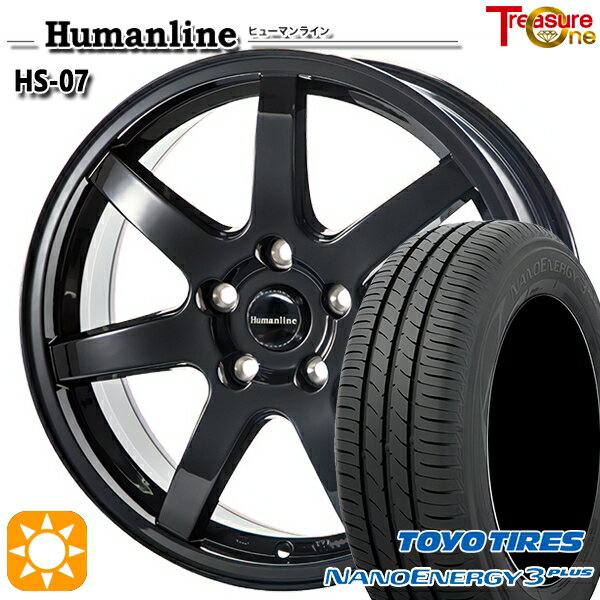 【取付対象】195/65R15 91H トーヨー ナノエナジー3プラス トレジャーワン ヒューマンライン HS07 15インチ 6.0J 5H114.3 サマータイヤホイールセット