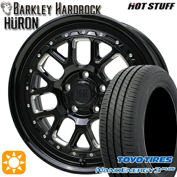 【取付対象】エスティマ ヤリスクロス 215/60R16 95H トーヨー ナノエナジー3プラス ホットスタッフ バークレイハードロック ヒューロン GM/B 16インチ 7.0J 5H114.3+38 サマータイヤホイールセット