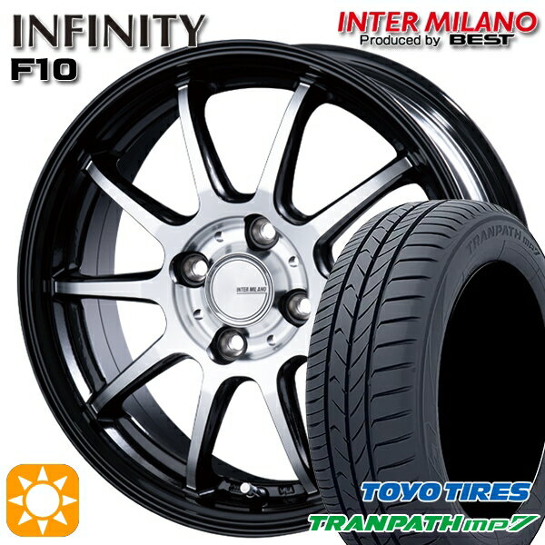 【取付対象】205/60R16 96H XL トーヨー トランパス mp7 インターミラノ インフィニティ F10 BK/DP 16インチ 6.0J 4H100 サマータイヤホイールセット