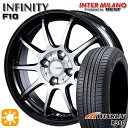 【取付対象】マツダ2 ノート 185/65R15 88H ウィンラン R380 インターミラノ インフィニティ F10 BK/DP 15インチ 5.5J 4H100 サマータイヤホイールセット