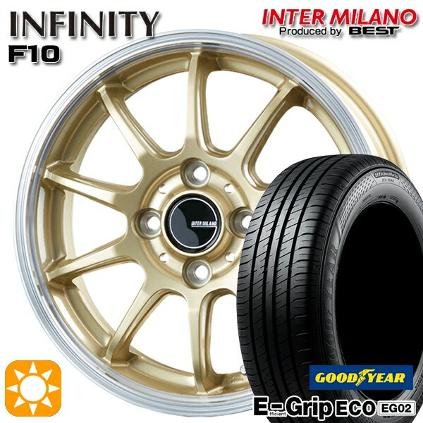 【取付対象】175/65R15 84H グッドイヤー エフィシェントグリップ EG02 インターミラノ インフィニティ F10 GL/RP 15インチ 5.5J 4H100 サマータイヤホイールセット