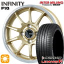 【取付対象】195/65R15 91H ダンロップ ルマン5+ インターミラノ インフィニティ F10 GL/RP 15インチ 5.5J 4H100 サマータイヤホイールセット