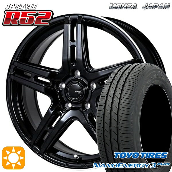 【取付対象】215/45R17 87W トーヨー ナノエナジー3プラス モンツァ JPスタイル R52 17インチ 7.0J 5H114.3 サマータイヤホイールセット
