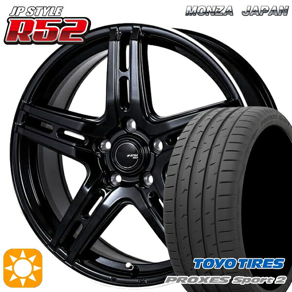 【取付対象】20/30系アルファードヴェルファイア 235/50R18 101Y XL トーヨー プロクセススポーツ2 モンツァ JPスタイル R52 18インチ 7.0J 5H114.3 サマータイヤホイールセット