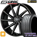 【取付対象】215/35R19 85Y XL ラウフェン Z FIT EQ LK03 KOSEI JSC グロッグ ブラックポリッシュブラッククリア 19インチ 8.0J 5H114.3 サマータイヤホイールセット