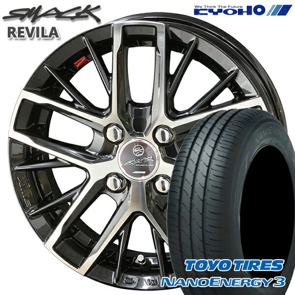 【取付対象】155/65R13 73S トーヨー ナノエナジー3 KYOHO スマック レヴィラ 13インチ 4.0J 4H100 サマータイヤホイールセット