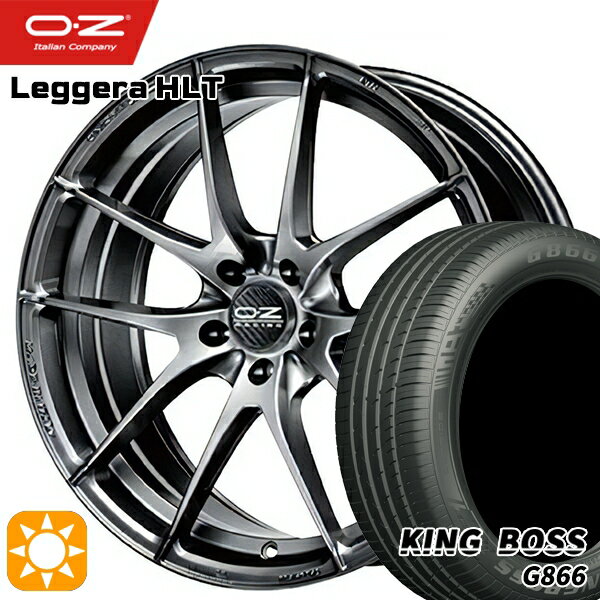 【最大2,000円OFFクーポン】ベンツ Aクラス/CLA 225/45R18 95W XL キングボス G866 OZ レッジェーラ HLT グリジオコルサブライト 18インチ 7.0J 5H112 サマータイヤホイールセット