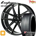 【取付対象】20アルファード 245/40R19 98W XL ヨコハマ アドバンデシベル V553 トレジャーワン ラグジーヘインズ LU221 ブラック/サイドミーリング 19インチ 8.0J 5H114.3 サマータイヤホイールセット(2)