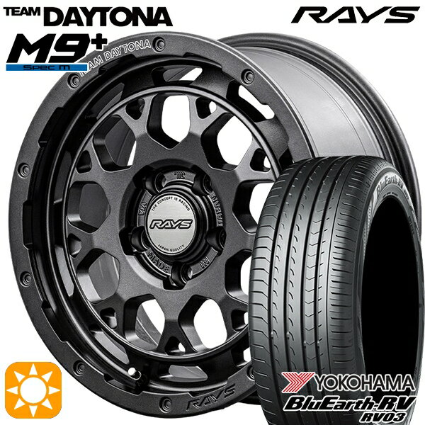 【取付対象】エルグランド クロスロード 215/65R16 98H ヨコハマ ブルーアース RV03 RAYS レイズ チームデイトナ M9+ AOJ 16インチ 7.0J 5H114.3 サマータイヤホイールセット