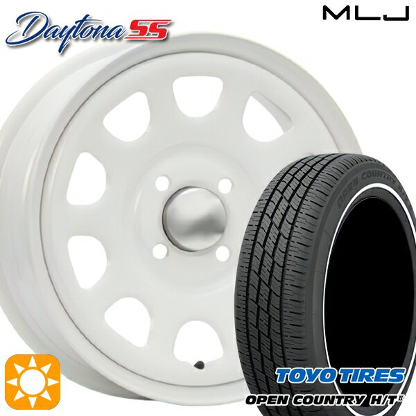 【取付対象】155/65R14 75H トーヨー オープンカントリー H/T2 WR MLJ デイトナ SS オールホワイト 14インチ 5.0J 4H100 サマータイヤホイールセット