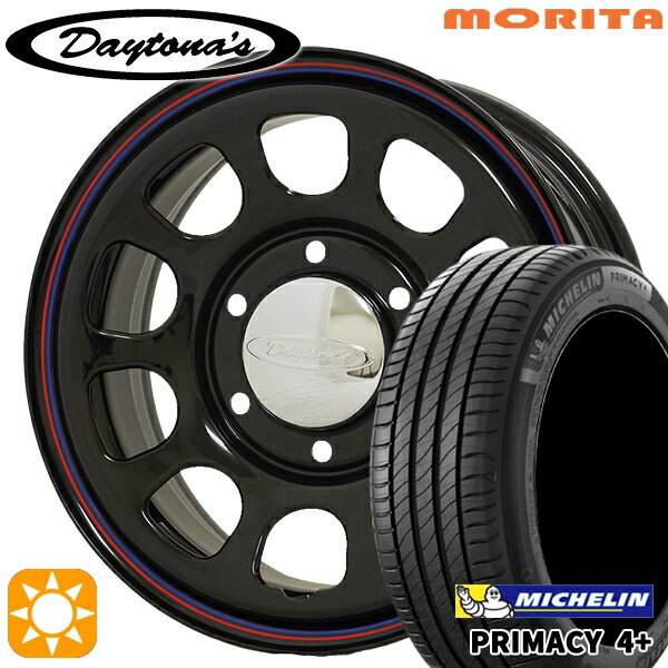 【取付対象】215/60R17 96V ミシュラン プライマシー4プラス MRT デイトナS ブラック 17インチ 6.5J 6H139.7 サマータイヤホイールセット