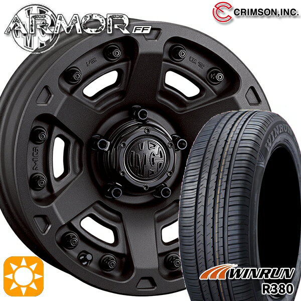 【取付対象】215/60R16 95H ウィンラン R380 クリムソン MGアーマー SB 16インチ 7.0J 5H114.3 サマータイヤホイールセット