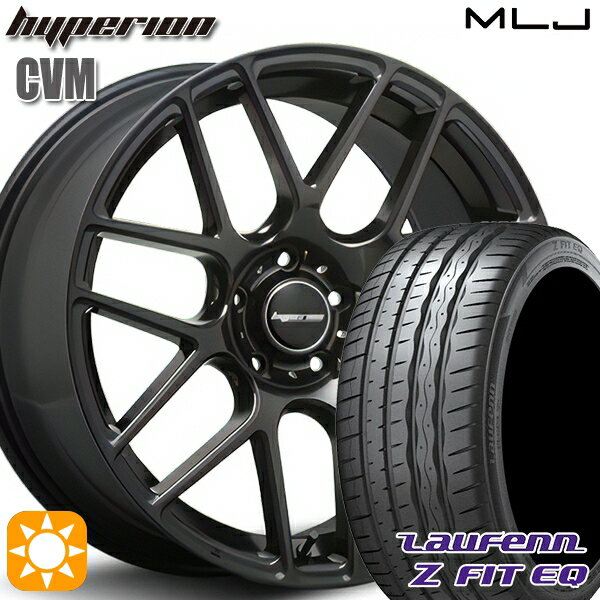 【取付対象】プリウスα クラウン 235/35R19 91Y XL ラウフェン Z FIT EQ LK03 MLJ ハイペリオン CVM ハーフグロスブラック 19インチ 8.5J 5H114.3 サマータイヤホイールセット