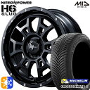 ライズ ロッキー 205/60R16 96V XL ミシュラン クロスクライメート2 MID ナイトロパワー H6スラッグ セミグロスブラック 16インチ 6....