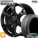 【取付対象】215/40R18 89W XL グッドイヤー イーグル LSEXE MID ナイトロパワー ウォーヘッドS セミグロスブラック/アンダーカットポリッシュ 18インチ 7.0J 5H114.3 サマータイヤホイールセット