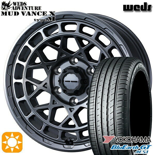 【取付対象】215/40R18 89W XL ヨコハマ ブルーアースGT AE51 Weds マッドヴァンス X タイプM マットガンメタ 18インチ 7.5J 5H114.3 サマータイヤホイールセット