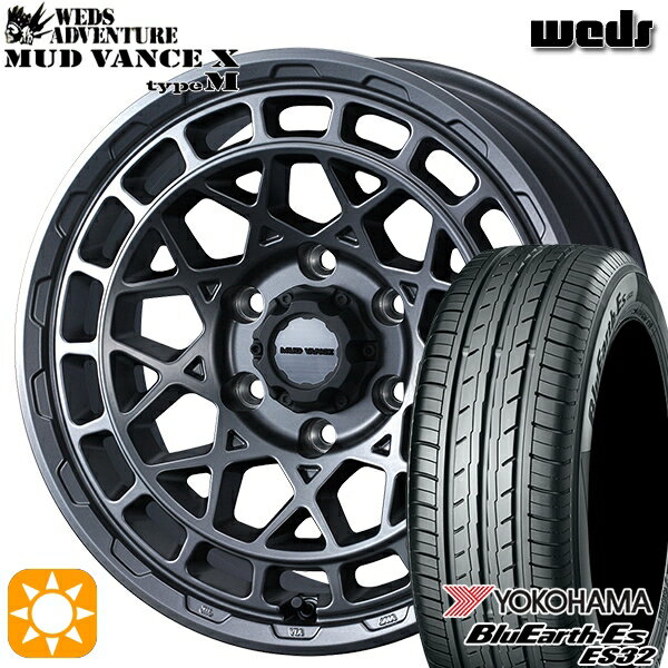 【取付対象】215/40R18 85W ヨコハマ ブルーアース ES32 Weds マッドヴァンス X タイプM マットガンメタ 18インチ 7.5J 5H114.3 サマータイヤホイールセット