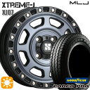 【取付対象】軽トラ 145/80R12 80/78N グッドイヤー カーゴプロ MLJ エクストリームJ XJ07 グロスブラック マシンインディゴ 12インチ 4.0J 4H100 サマータイヤホイールセット