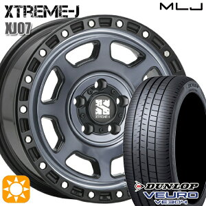 【取付対象】アイシス ノア 215/45R17 91W XL ダンロップ ビューロ VE304 MLJ エクストリームJ XJ07 グロスブラック マシンインディゴ 17インチ 8.0J 5H114.3 サマータイヤホイールセット