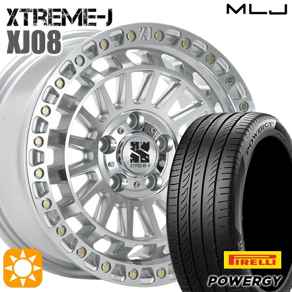 【取付対象】ヤリスクロス 205/65R16 95H ピレリ パワジー MLJ エクストリームJ XJ08 グロスマシンド 16インチ 7.0J 5H114.3 サマータイヤホイールセット