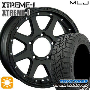 【取付対象】215/70R16 100Q トーヨー オープンカントリー R/T MLJ エクストリームJ フラットブラック 16インチ 5.5J 5H139.7 サマータイヤホイールセット