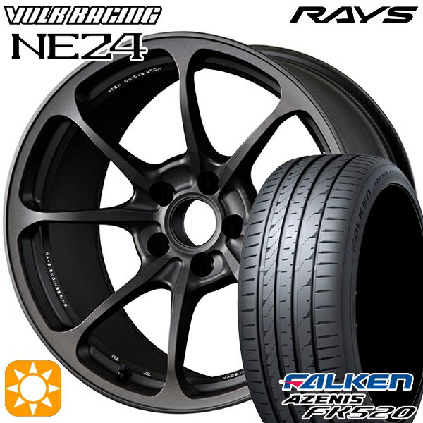 【取付対象】225/35R19 88Y XL ファルケン アゼニス FK520 RAYS ボルクレーシング NE24 MT 19インチ 8.0J 5H114.3 サマータイヤホイールセット