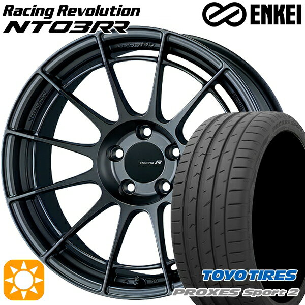 【取付対象】BMW F32/F33/F36 225/45R18 95Y XL トーヨー プロクセススポーツ2 ENKEI エンケイ レーシングレボリューション NT03RR マットダークガンメタリック 18インチ 8.0J 5H120 サマータイヤホイールセット