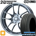 【取付対象】215/45R17 87W トーヨー ナノエナジー3プラス ENKEI エンケイ パフォーマンスライン PF01 スパークルシルバー 17インチ 7.0J 5H114.3 サマータイヤホイールセット