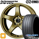 【取付対象】ノア ヴォクシー 215/35R19 85Y XL ファルケン アゼニス FK510 ENKEI エンケイ パフォーマンスライン PF05 ゴールド 19インチ 8.0J 5H114.3 サマータイヤホイールセット