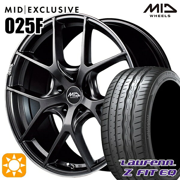 【取付対象】245/35R20 95Y XL ラウフェン Z FIT EQ LK03 MID RMP 025F セミグロスGM/リムDCロゴMC 20インチ 8.5J 5H114.3 サマータイヤホイールセット