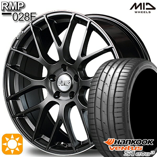 【取付対象】225/35R20 93Y XL ハンコック veNtus S1 evo3 K127 MID RMP 028F セミグロスGM/リムDCロゴMC 20インチ 8.5J 5H114.3 サマータイヤホイールセット