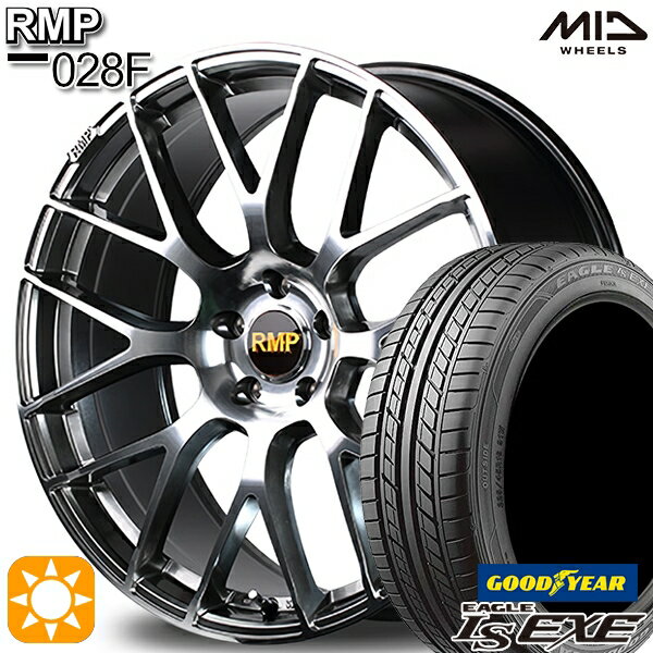 【取付対象】ノア ヴォクシー 215/35R19 85W XL グッドイヤー イーグル LSEXE MID RMP 028F ハイパーメタルコート/ミラーカット 19インチ 8.0J 5H114.3 サマータイヤホイールセット