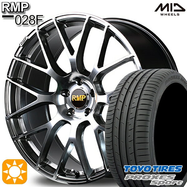 【取付対象】セレナ 215/40R18 89Y トーヨー プロクセススポーツ MID RMP 028F ハイパーメタルコート/ミラーカット 18インチ 7.0J 5H114.3 サマータイヤホイールセット