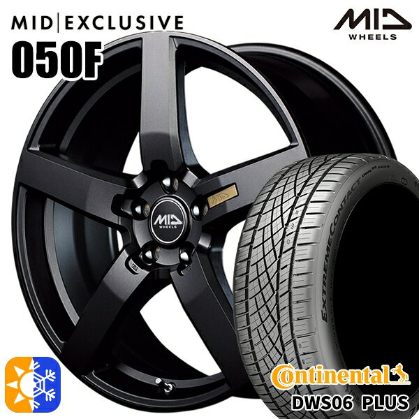 245/40R19 98Y XL コンチネンタル DWS06+ MID RMP 050F セミグロスガンメタ 19インチ 8.0J 5H114.3 オールシーズンタイヤホイールセット