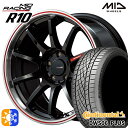 アイシス ノア 215/45R17 91W XL コンチネンタル DWS06+ MID RMPレーシング R10 クリスタルBK/リムポリッシュ+レッド 17イ...
