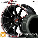 【取付対象】215/50R18 96W XL キングボス G866 MID RMPレーシング R10 クリスタルBK/リムポリッシュ+レッド 18インチ 7.5J 5H114.3 サマータイヤホイールセット(2)