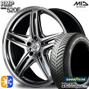 エクストレイル アテンザ 225/55R17 101H XL グッドイヤー ベクター フォーシーズンズ MID RMP 520F 17インチ 7.0J 5H114.3 ハイパーメタルコート/ポリッシュ オールシーズンタイヤホイールセット