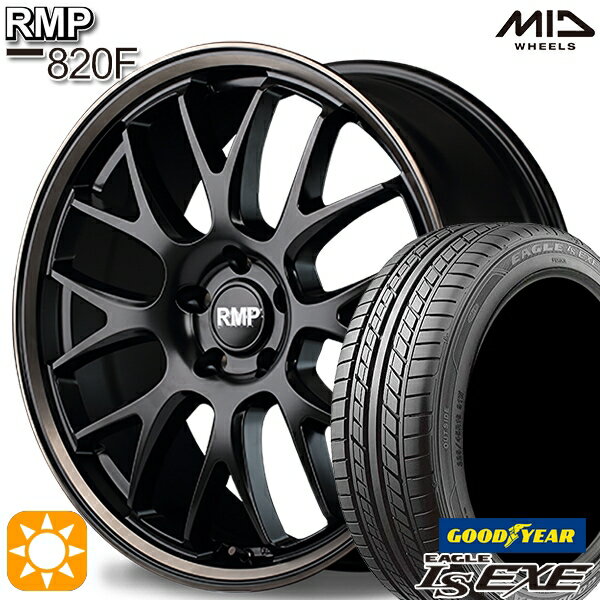 【取付対象】ノア ヴォクシー 215/35R19 85W XL グッドイヤー イーグル LSEXE MID RMP 820F セミグロスBK/デュアルP/ブロンズC 19インチ 8.0J 5H114.3 サマータイヤホイールセット