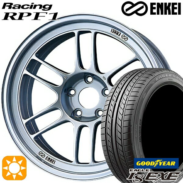 【取付対象】195/45R16 84W XL グッドイヤー イーグル LSEXE ENKEI エンケイレーシング RPF1 シルバー 16インチ 7.0J 4H100 サマータイヤホイールセット